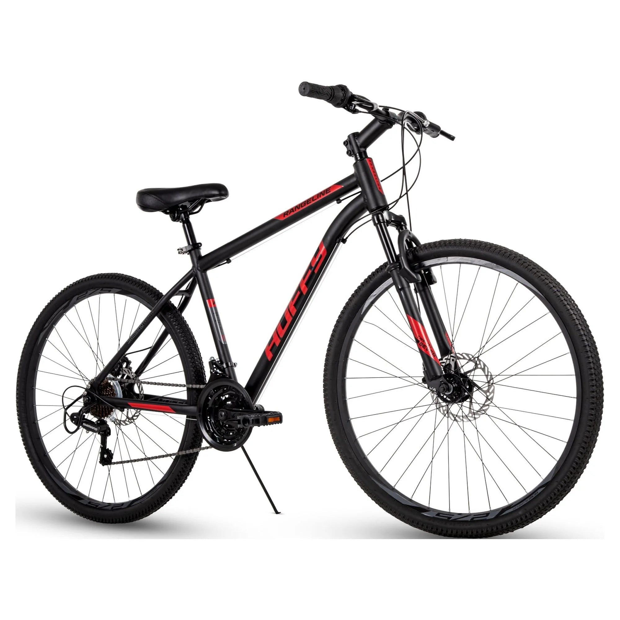 Huffy Rangeline 27.5 in Men's Mountain Bike, Black and Red P36945