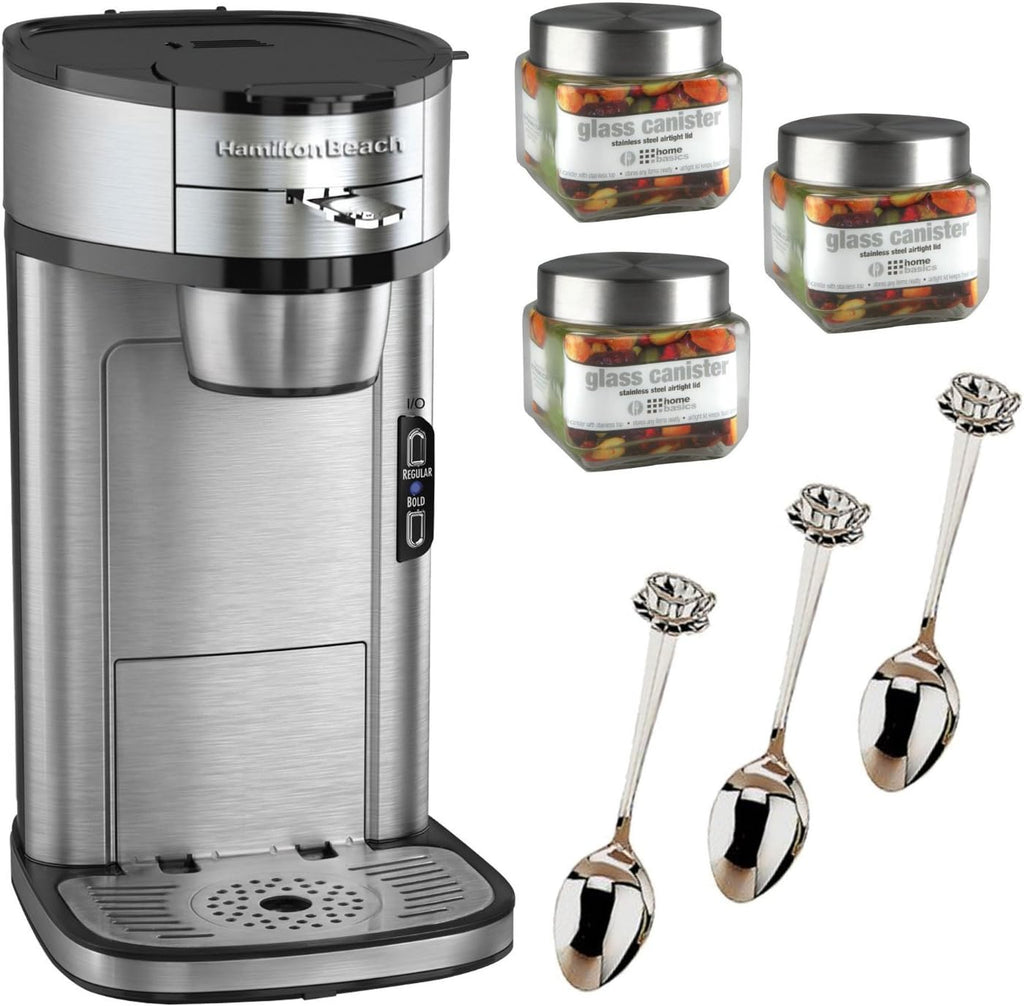 Hamilton Beach The Scoop Single Serve Coffee Maker & Grinder N8186