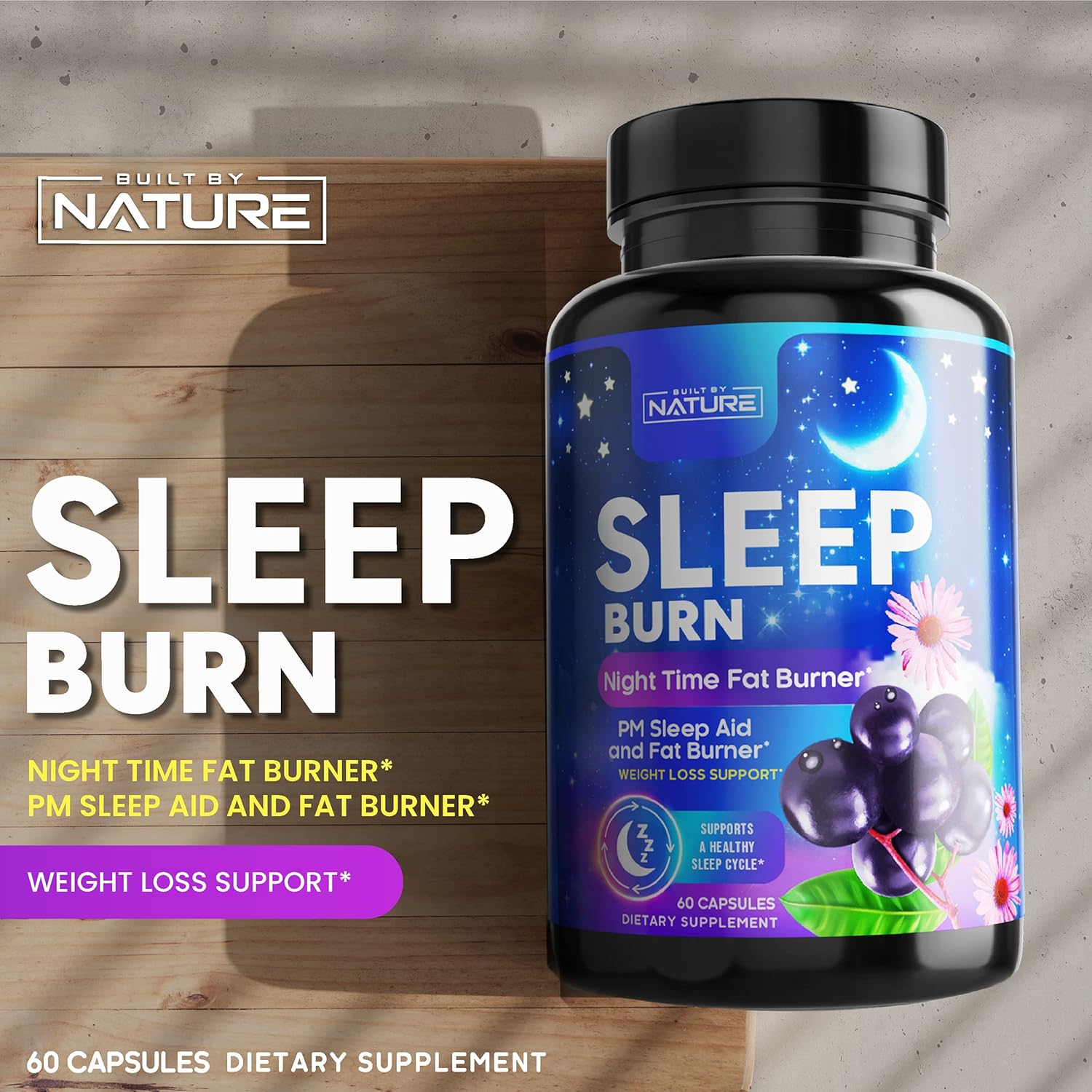 Night Time Fat Burner Sleep Support Capsules q7