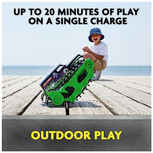 Monster Jam Official Grave Digger Trax All-Terrain Remote Control Vehicle, 1:15 Scale, Kids Toys Ages 4+ R886636