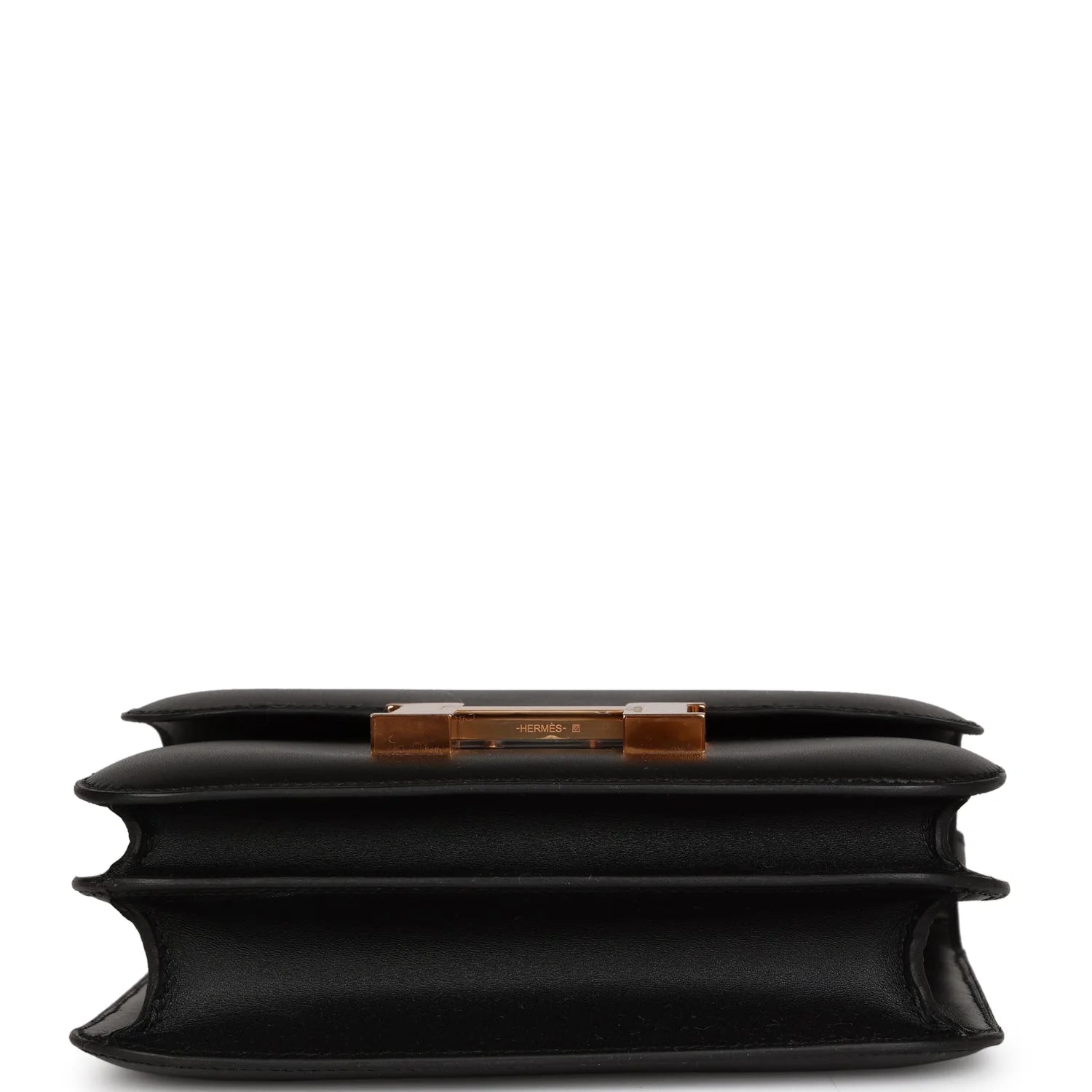 Black Leather Crossbody Bag Gold Hardware k7