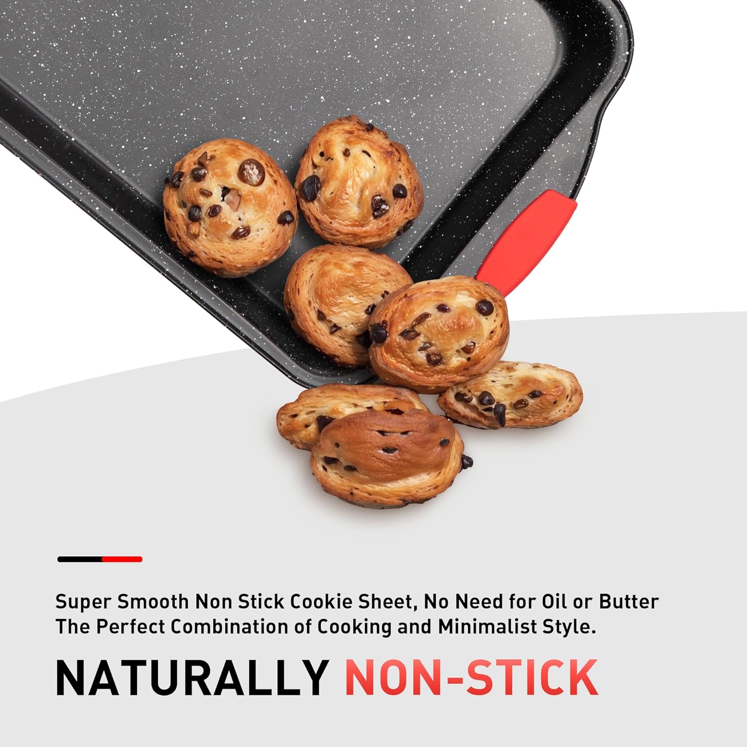 MAISON ARTS 18-Piece Nonstick Carbon Steel Baking Pans Set, Oven Safe, Stackable Q781408