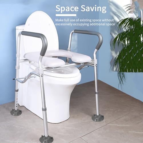 Elevated Toilet Seat with Handles for Seniors 450lbs k7m
