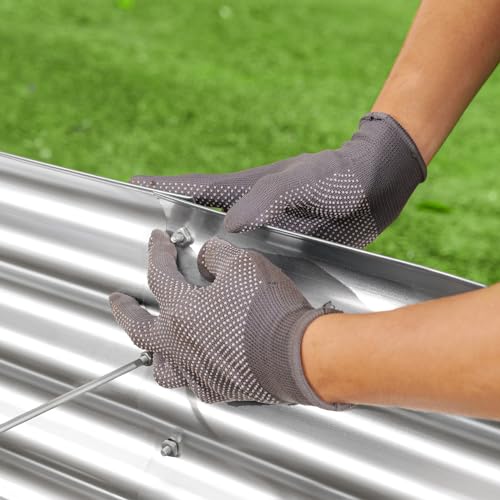 Galvanized Raised Garden Bed Kit Oval Metal Planter Box k7m