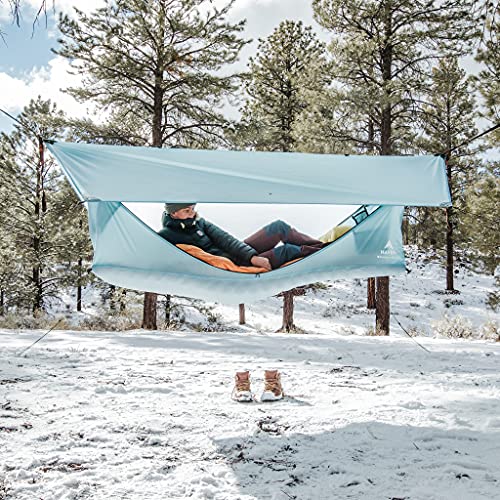 Haven Tents Lay Flat Hammock Tent with Mosquito Net, Insulated Pad and Rainfly M380