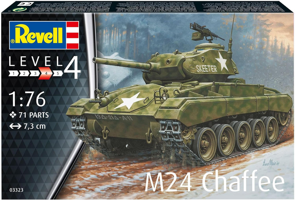 Plastic Model Kit M24 Chaffee Unpainted k7