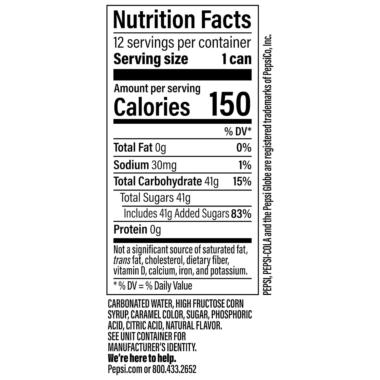 Pepsi Caffeine Free, 12 Fl Oz Cans, 12 Pack M2428