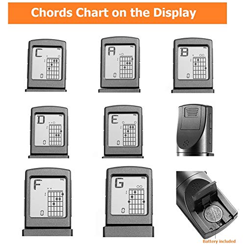 Pocket Guitar Chord Practice Tool with Rotatable Chords Chart N966535
