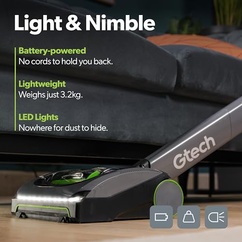 Cordless Vacuum Cleaner with Anti-Hair Wrap Brush Bar for Carpet and Hardwood Floors k7m