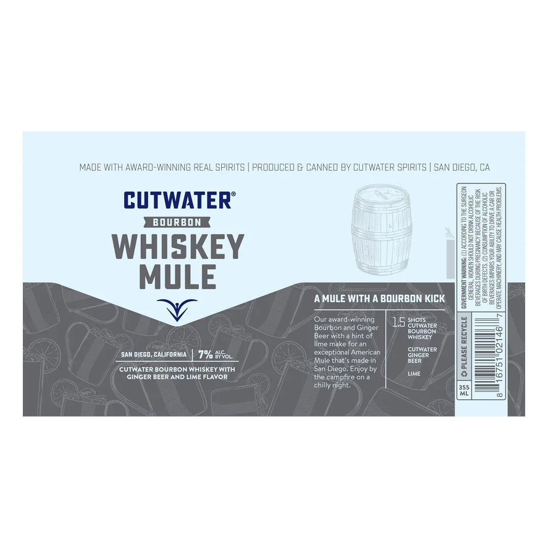 Cutwater Bourbon Whiskey Mule 4PK - Nestor Liquor