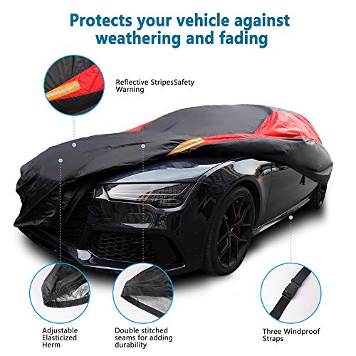 Waterproof All Weather Car Cover for Sedan 186-193 inch W20359