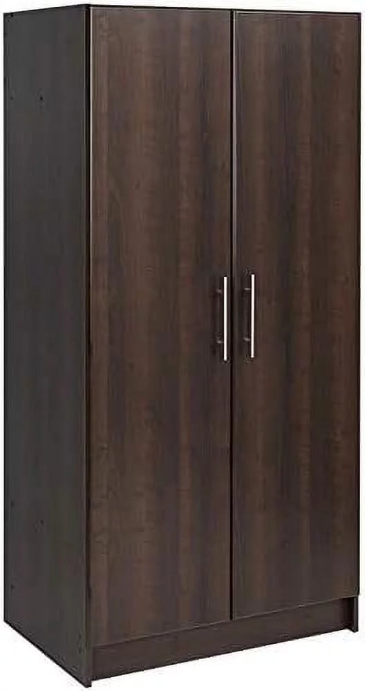 32" Espresso Wardrobe Armoire D640