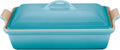 Le Creuset 4 qt. Heritage Covered Rectangle Dish Caribbean Stoneware