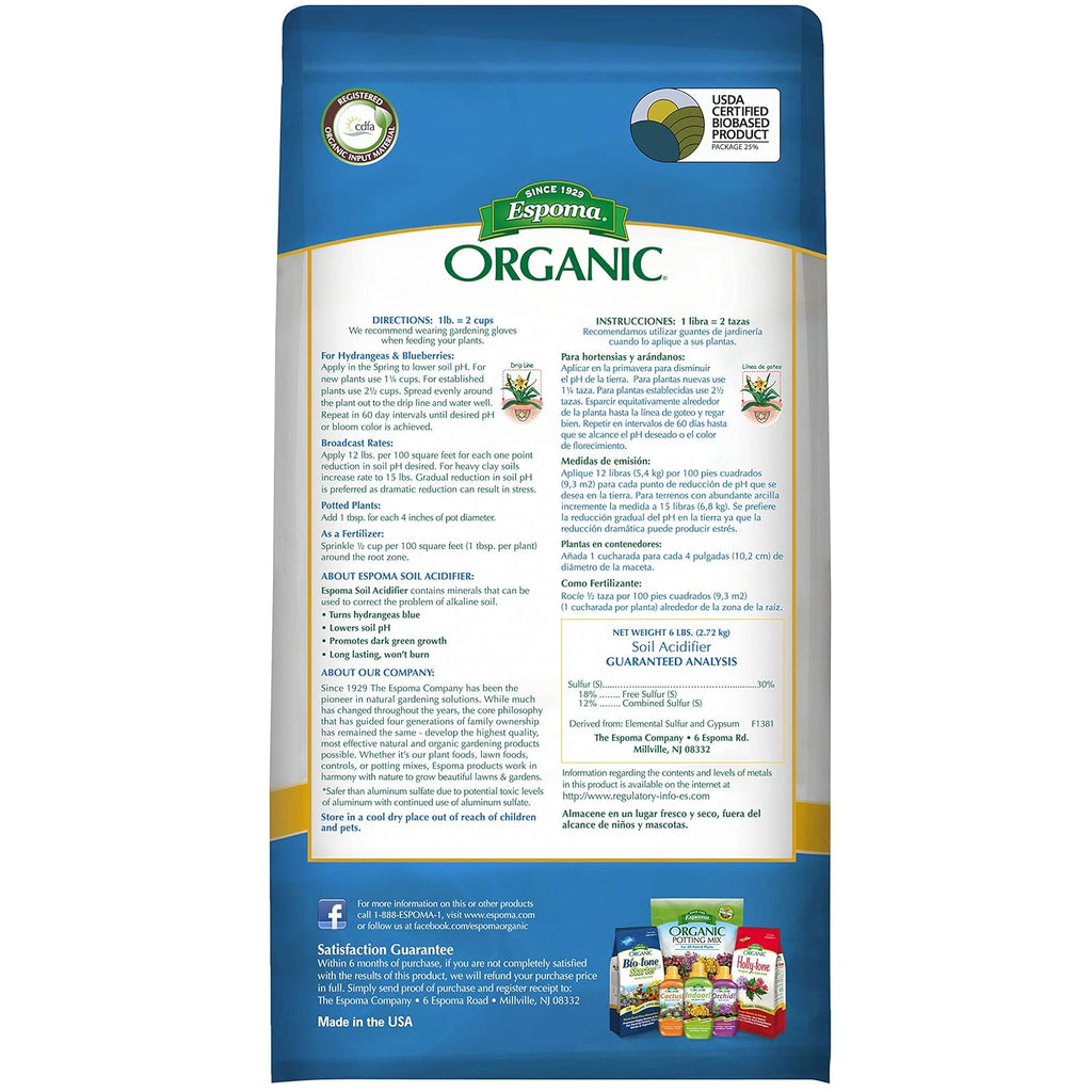 Soil Acidifier 6 Lb. k7