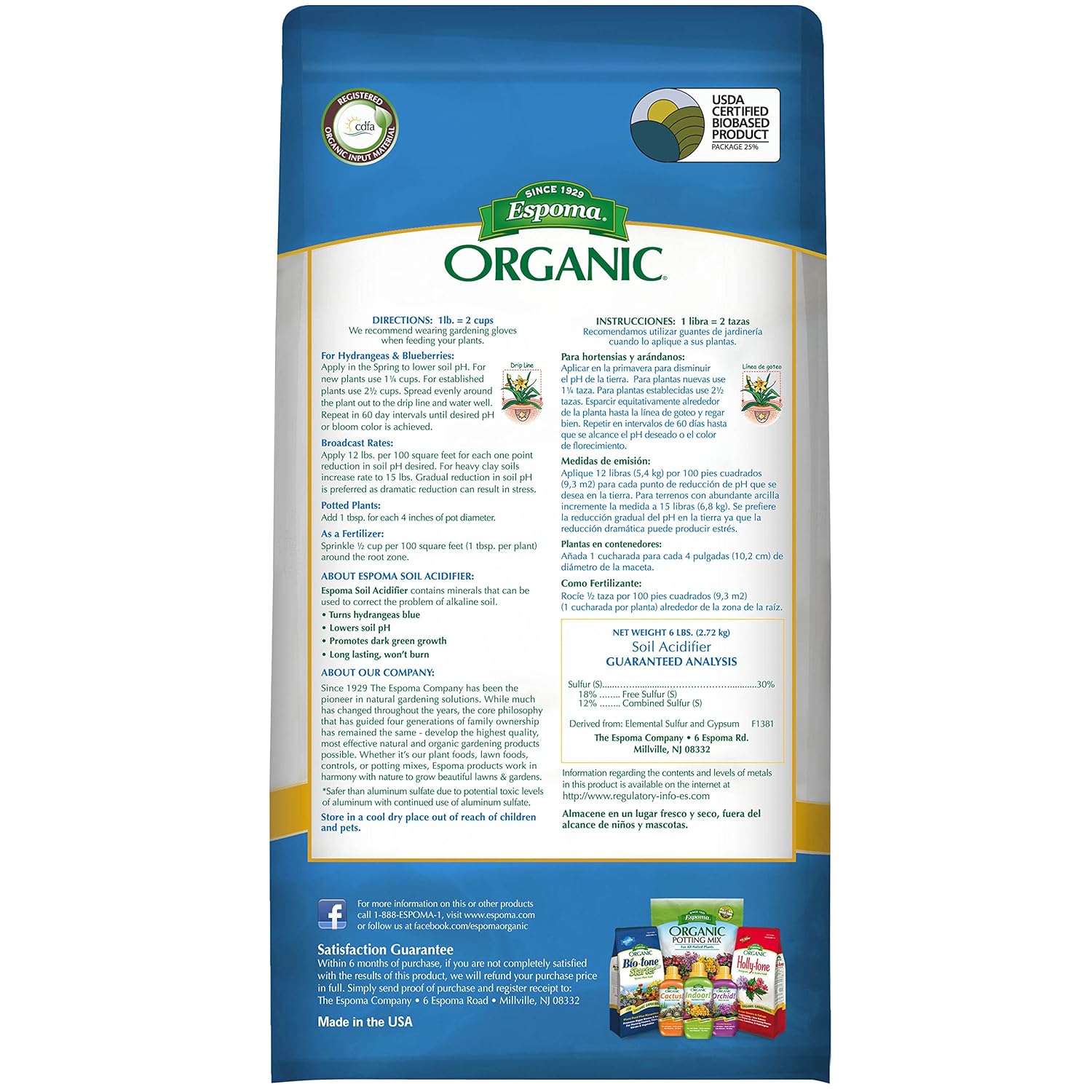 Soil Acidifier 6 Lb. k7