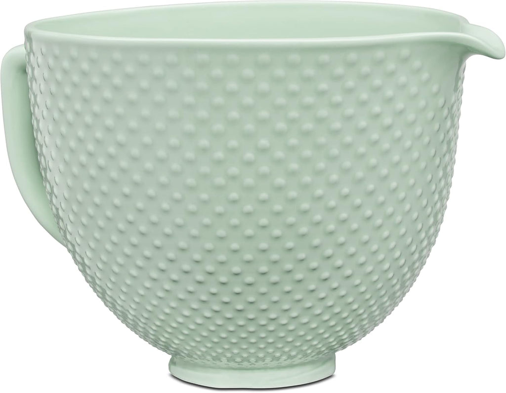 KitchenAid 5 Quart Ceramic Bowl for all 4.5-5 Quart Tilt-Head Stand Mixers KSM2CB5TDD, Dew Drop