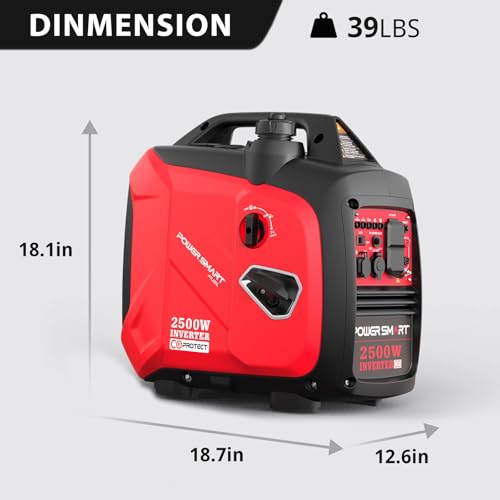 Portable Inverter Generator 2500-Watt Quiet Camping k7x