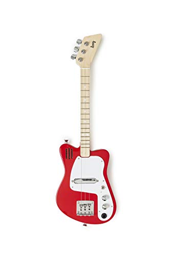 Loog Mini Electric Kids Guitar for Beginners Ages 3+ Yellow X2763