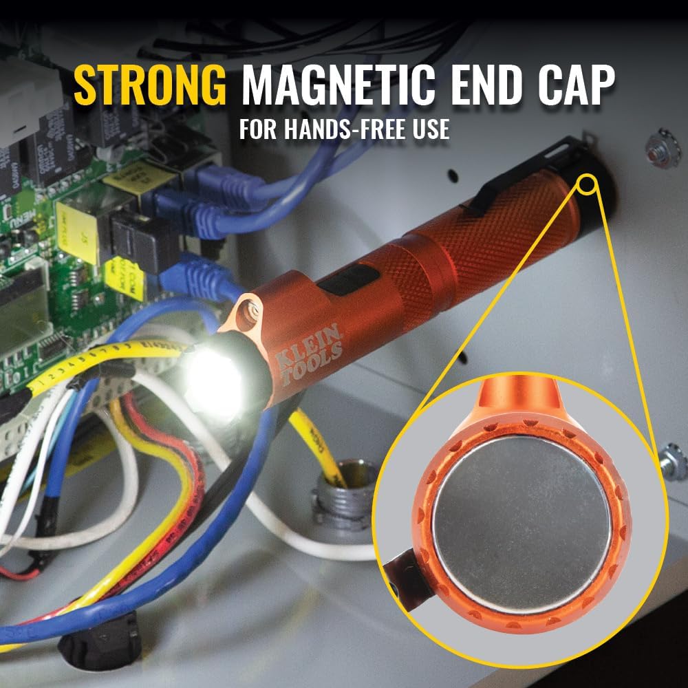 Magnetic LED Flashlight 350 Lumen Rechargeable Twist Focus a7