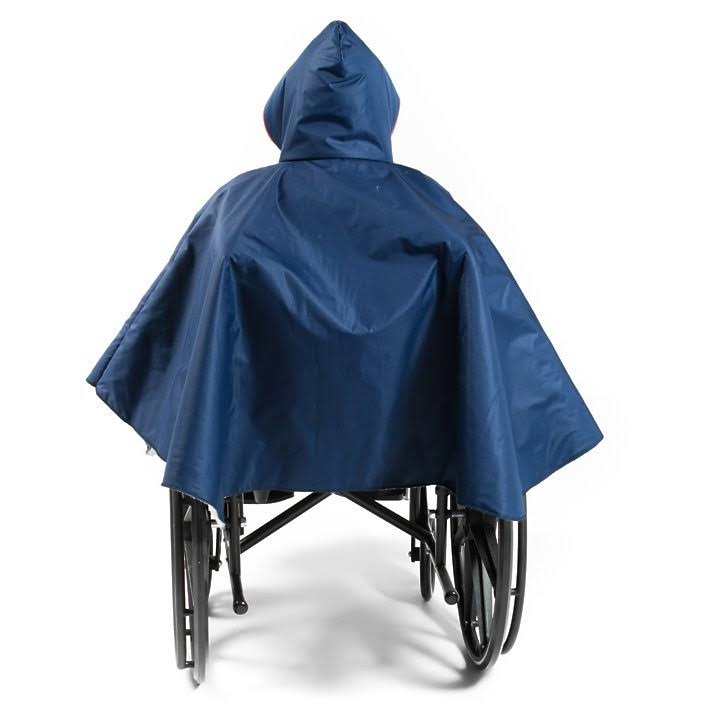 Wheelchair Winter Poncho Navy k7m