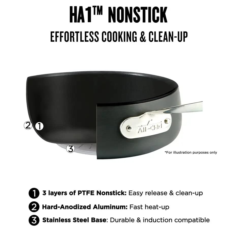 All-Clad HA1 Hard Anodized Nonstick Fry Pan 12 Inch O388