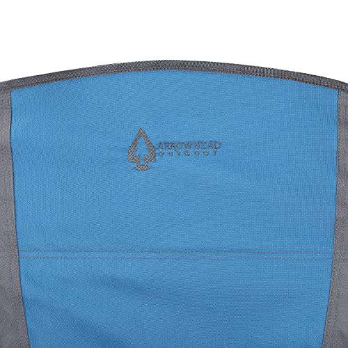 Heavy-Duty Folding Camping Quad Chair with Cup Holder and Carrying Bag Tan Gray k7p