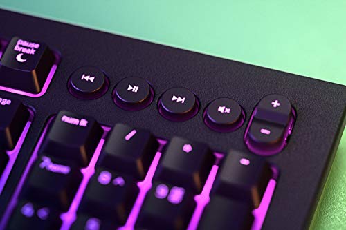 Gaming Keyboard RGB Backlit Spill-Resistant Programmable q7k