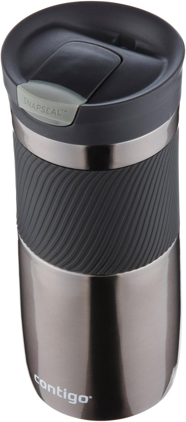 Contigo Snapseal Byron 16oz Stainless Steel Travel Mug, Gunmetal K2433