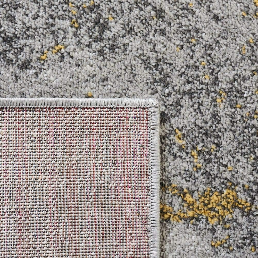SAFAVIEH Adirondack Collection Area Rug - 5'1" x 7'6", Grey & Yellow, Modern Abstract H127074