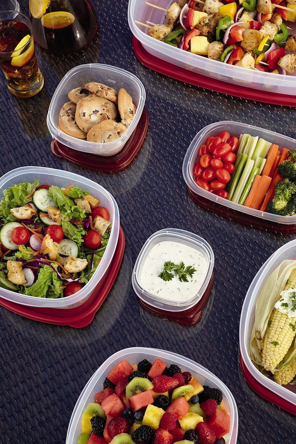 Rubbermaid Easy Find Lids Food Storage Containers, 42 Piece Set G863