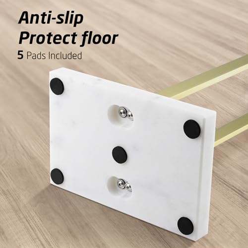 KES Standing Towel Rack for Bathroom with Marble Base, 2-Tier, SUS304 Stainless Steel C77812