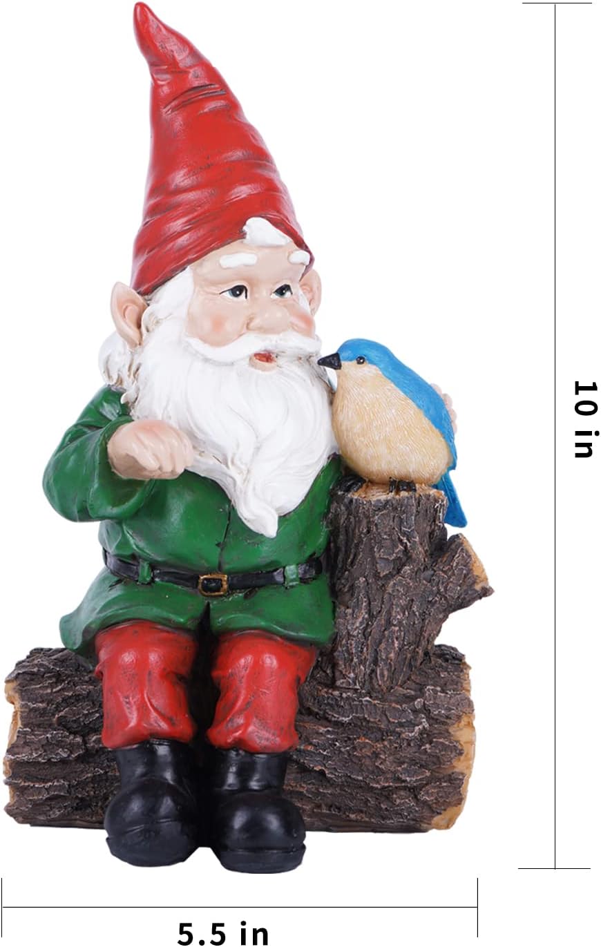 Outdoor Gnome Statue Hand-painted Garden Decor a7k