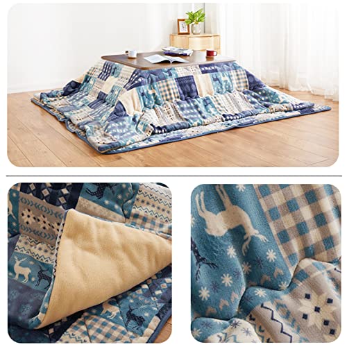 Kotatsu Heater Table Set with Quilt and Carpet, 105x80cm M1903
