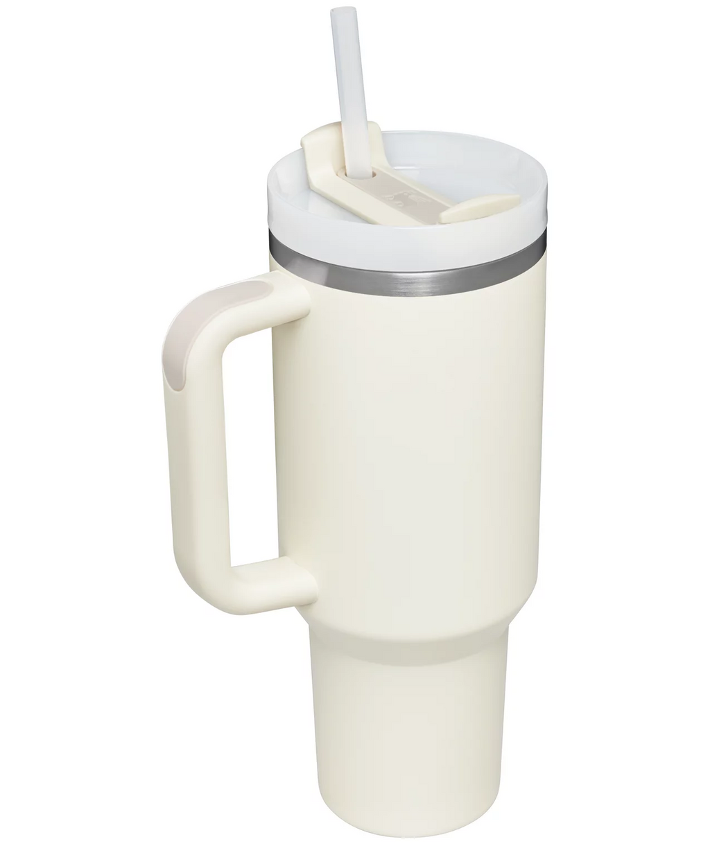 Stanley Quencher H2.0 FlowState 40oz Stainless Steel Tumbler Cream C571677