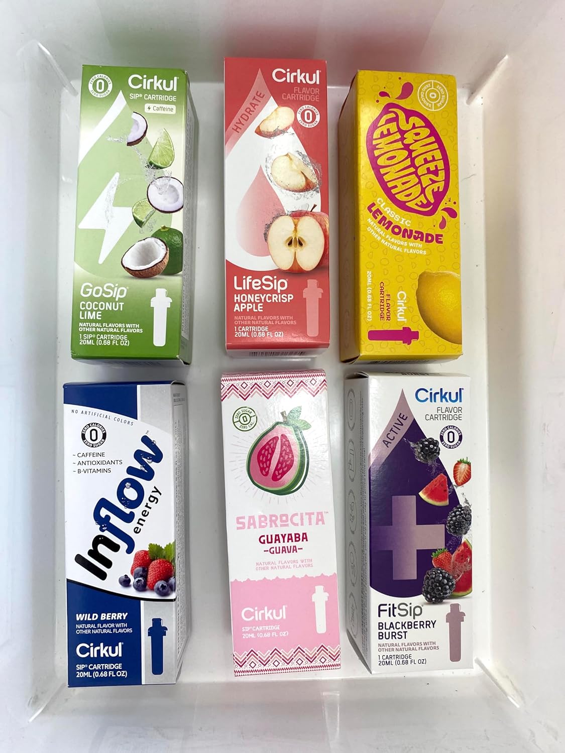 Cirkul Flavors Tasters Choice Random (6) Variety Pack Cartridges.