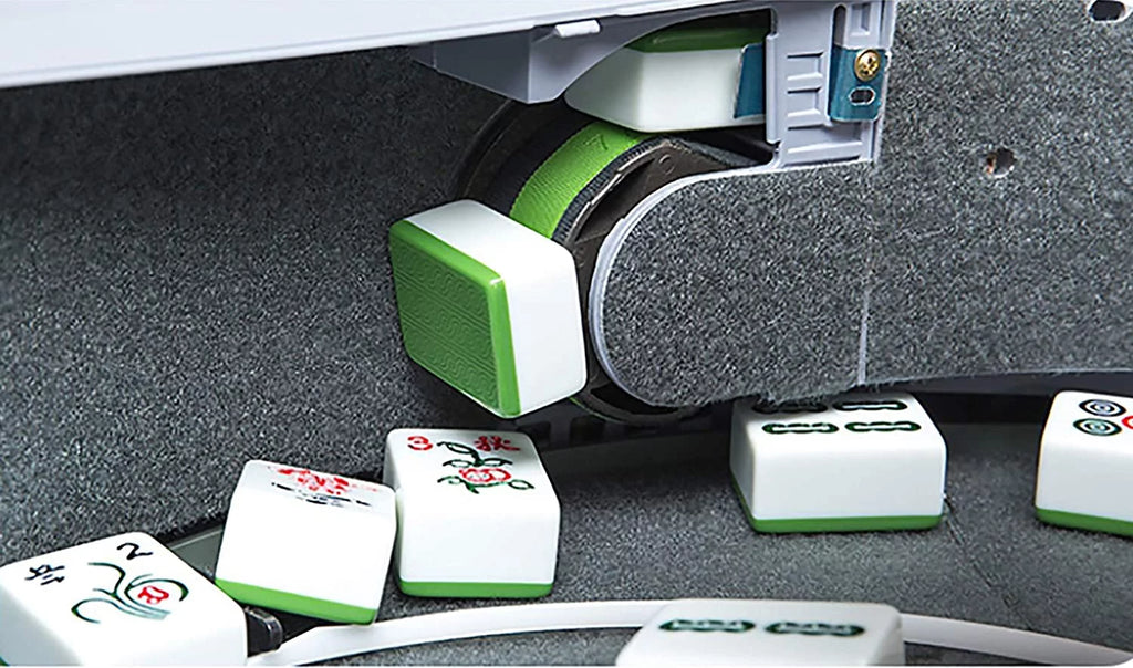 144Chinese 44mm Tiles Folding Automatic Mahjong Table with Drawers, 2 Sets Magnetic Tiles K375582