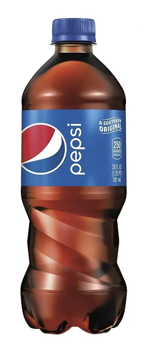 Pepsi Soda 20oz Bottles, 24-Pack D6846