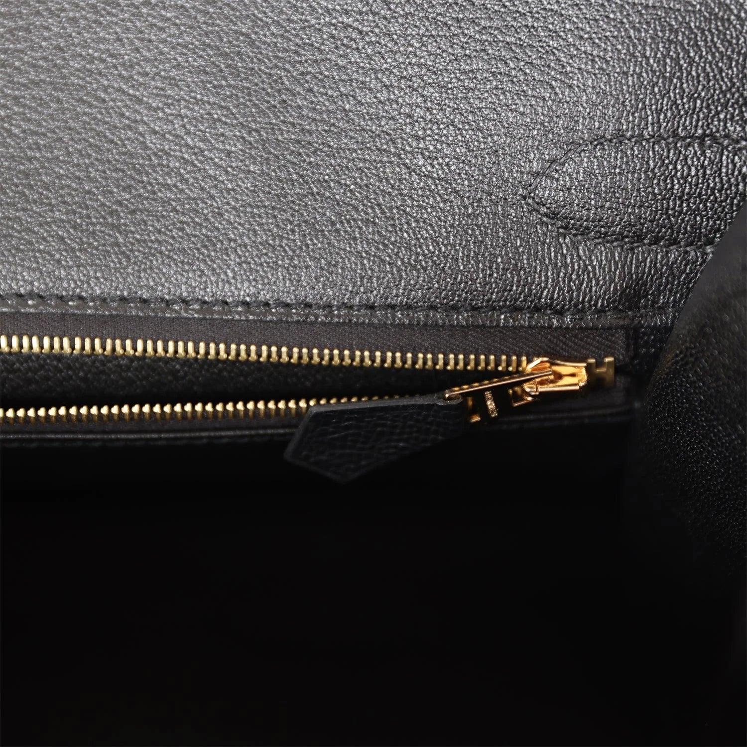 Birkin Sellier 30 Black Epsom Gold Hardware k7