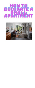How to Decorate A Small Apartment