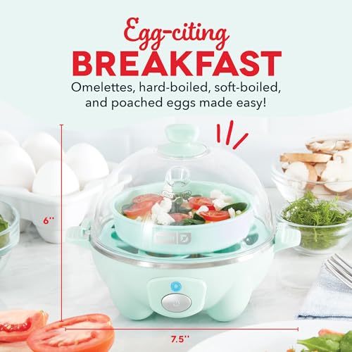 Egg Cooker 6 Capacity Electric Auto Shut Off Black a7
