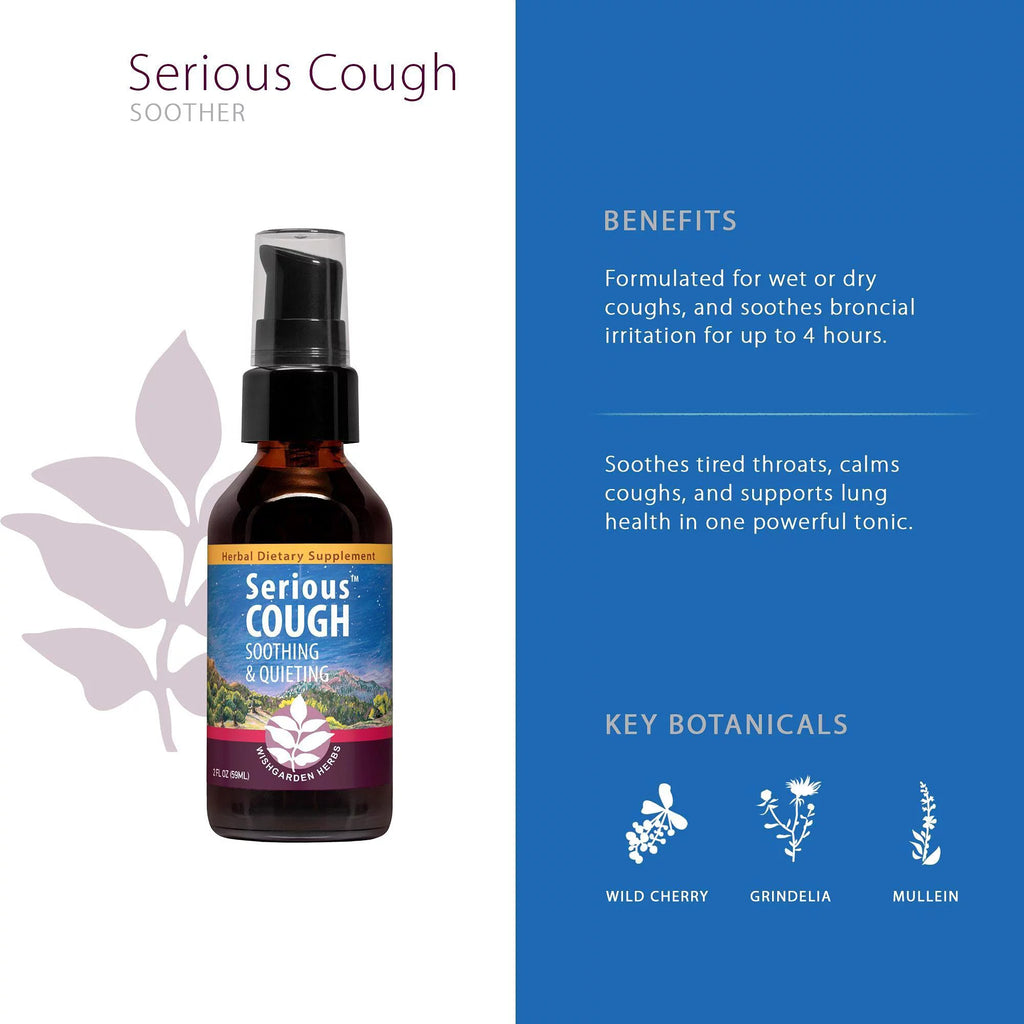 WishGarden Herbs Serious Cough Organic Herbal Supplement 4 oz Q210
