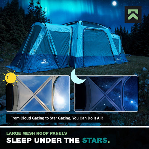 10-Person SUV Camping Tent with 2 Screen Rooms Rainfly k7m