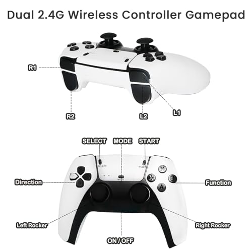 Wireless Retro Game Console with 4K HDMI & 2.4G Controller E937185
