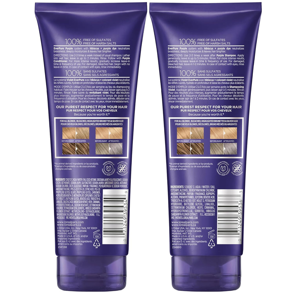 Purple Shampoo and Conditioner Set for Blonde Hair a7