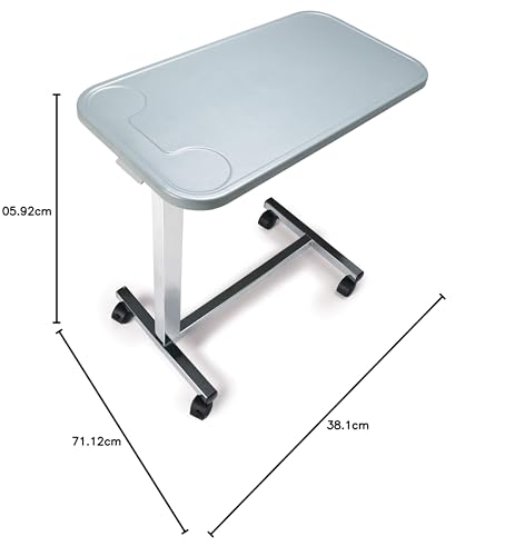Modern Overbed Table with Wheels Adjustable Height a7k