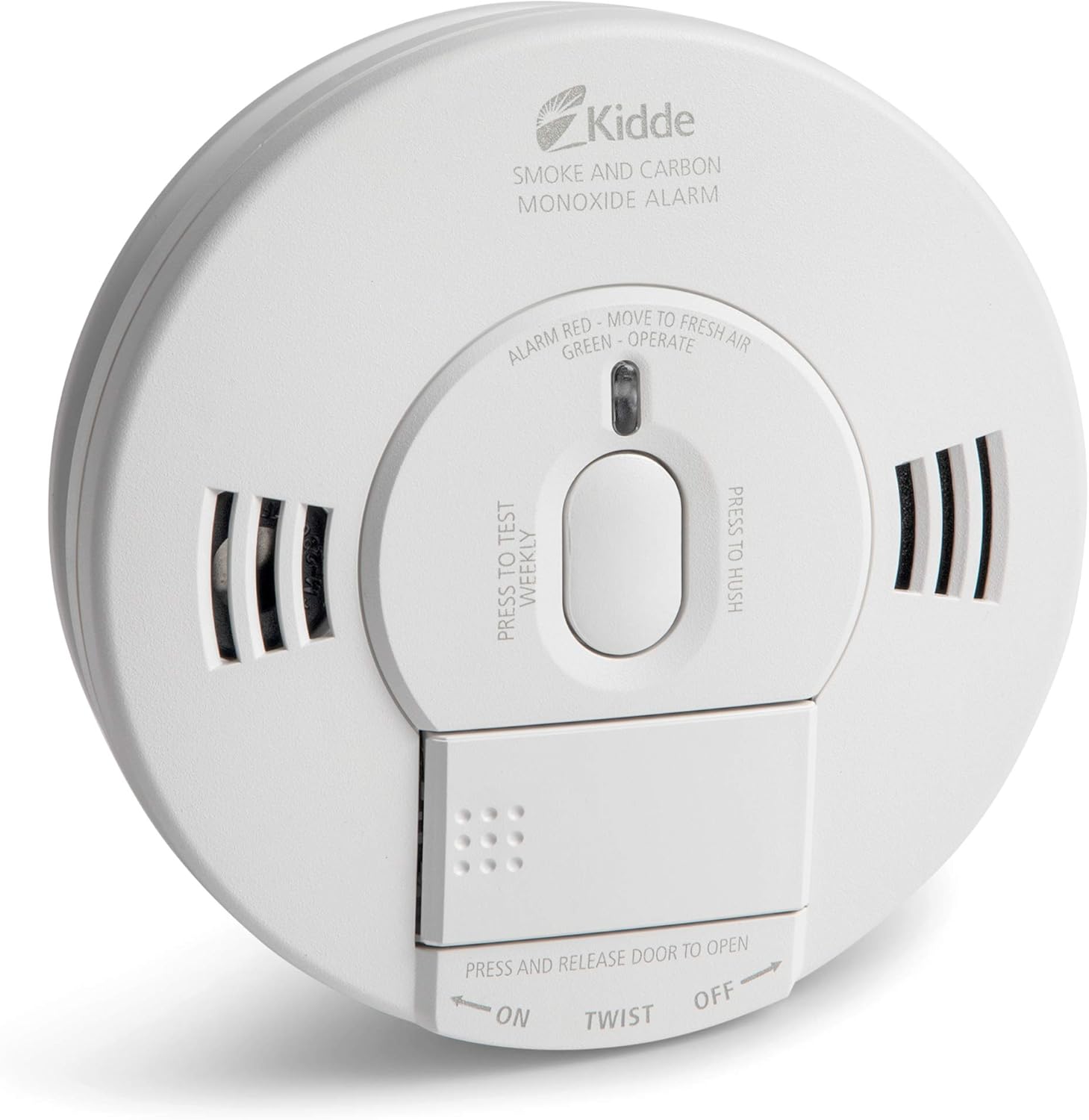 Kidde 21007624 AC Photoelectric Smoke and Carbon Monoxide Detector Alarm | Hardwired with Battery Backup | Model # KN-COPE-IC