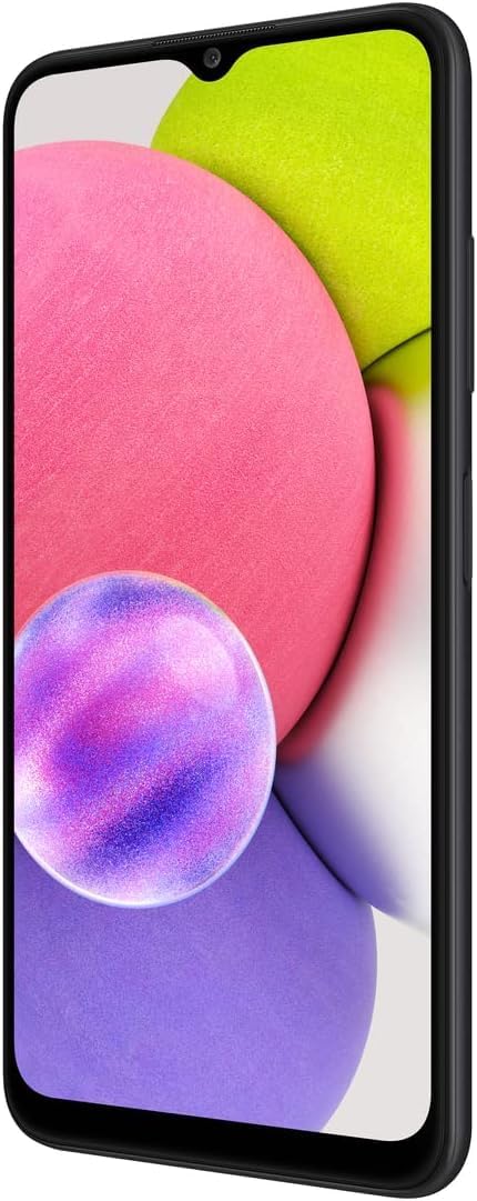 SAMSUNG Galaxy A03s Cell Phone, 32GB, Unlocked Android Smartphone, Black (Renewed) N475