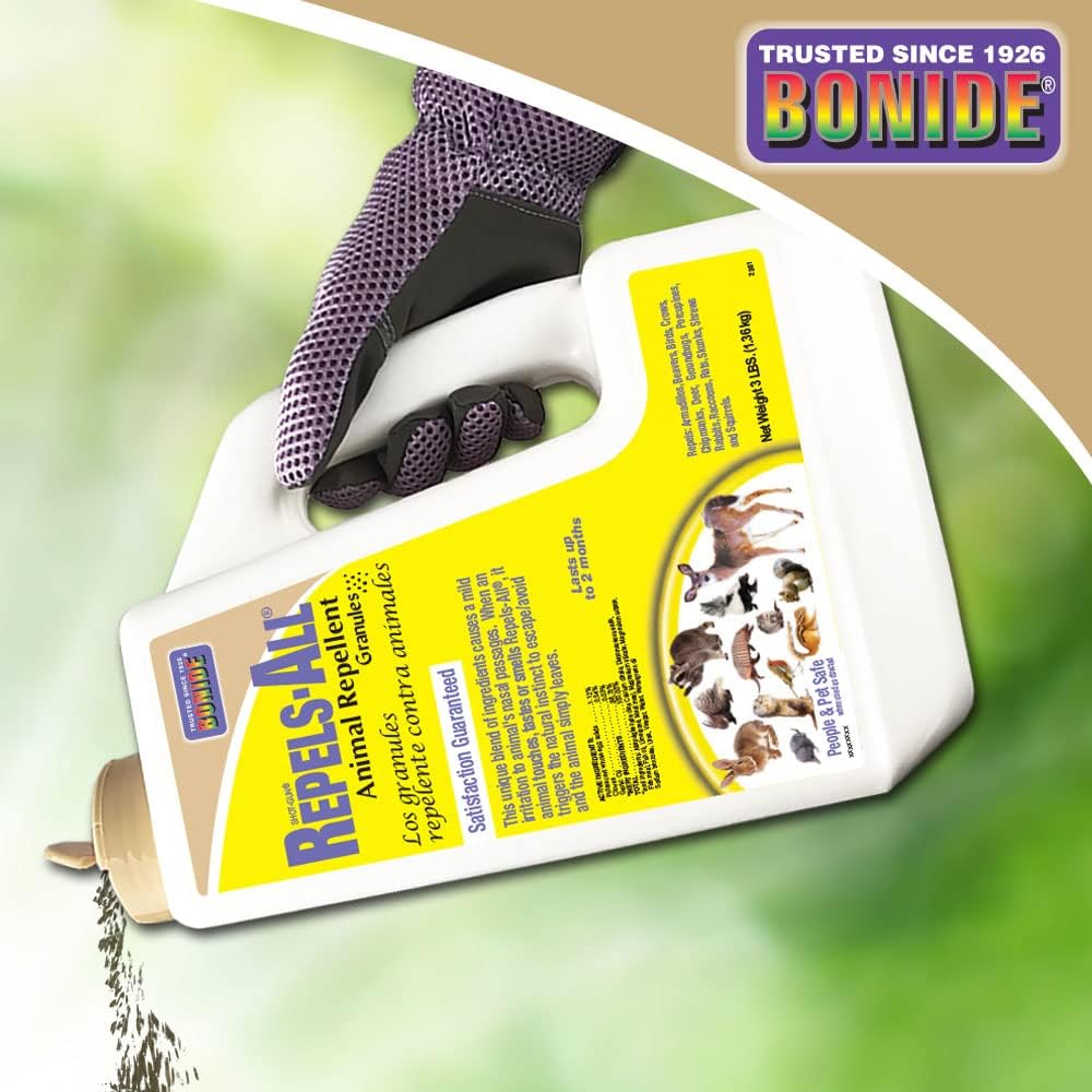 Animal Repellent Granules 3 lbs Deer & Rabbit Deterrent k7