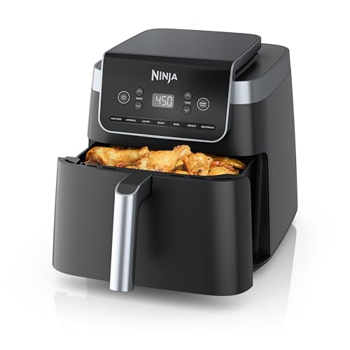 Air Fryer 4-in-1 5 QT Nonstick Basket Grey k7p