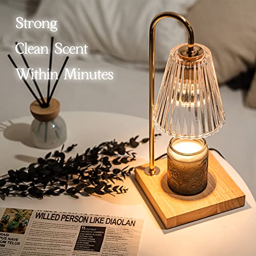 Candle Warmer Lamp with 2 Bulbs, Dimmable Wax Melt Warmer for Home Decor k7m